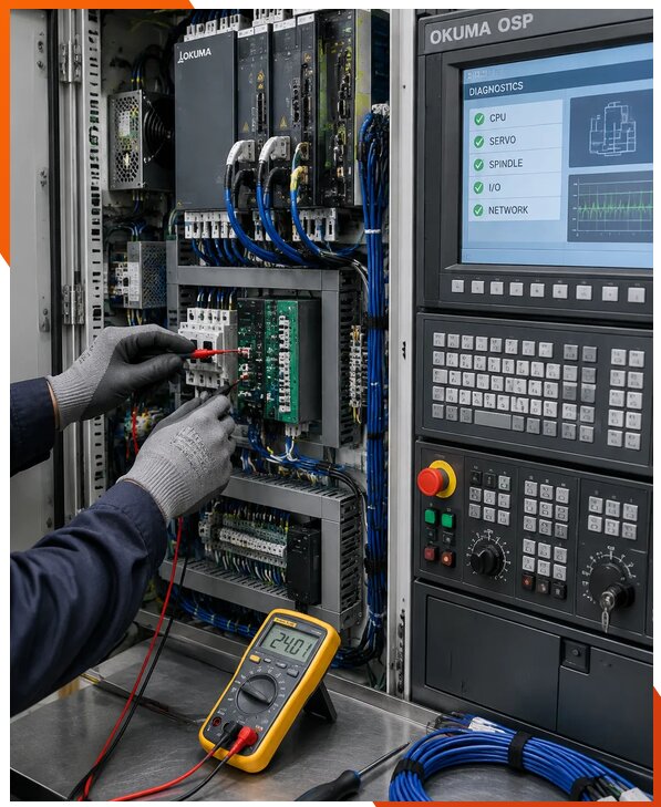 Ремонт систем ЧПУ Okuma OSP в Кропоткине